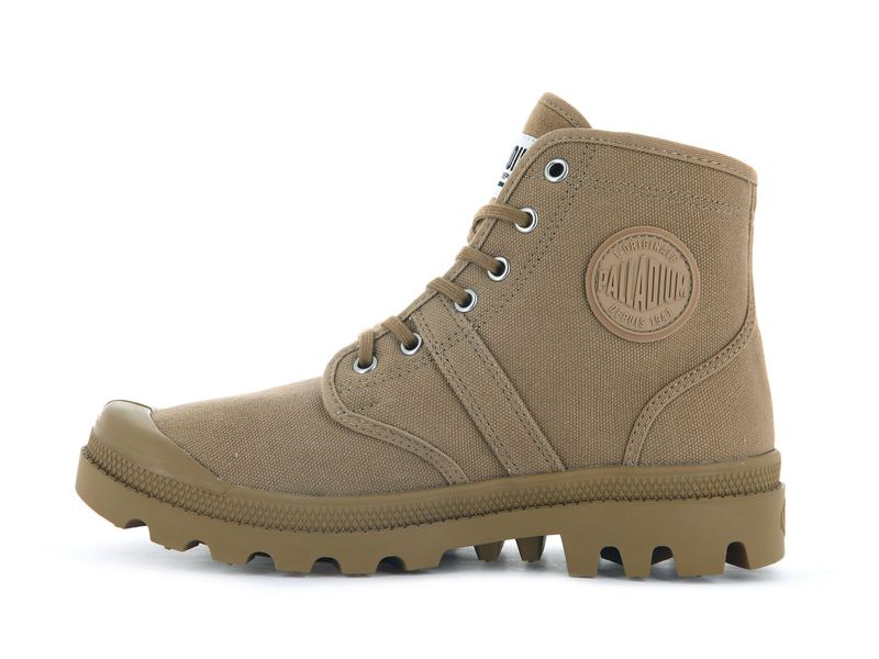 Women's Palladium Pallabrousse High Tops Olive | UAE  PXZYR3480