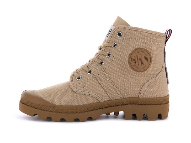 Women's Palladium Pallabrousse Legion 75th High Tops Brown | UAE  EQBYX9246