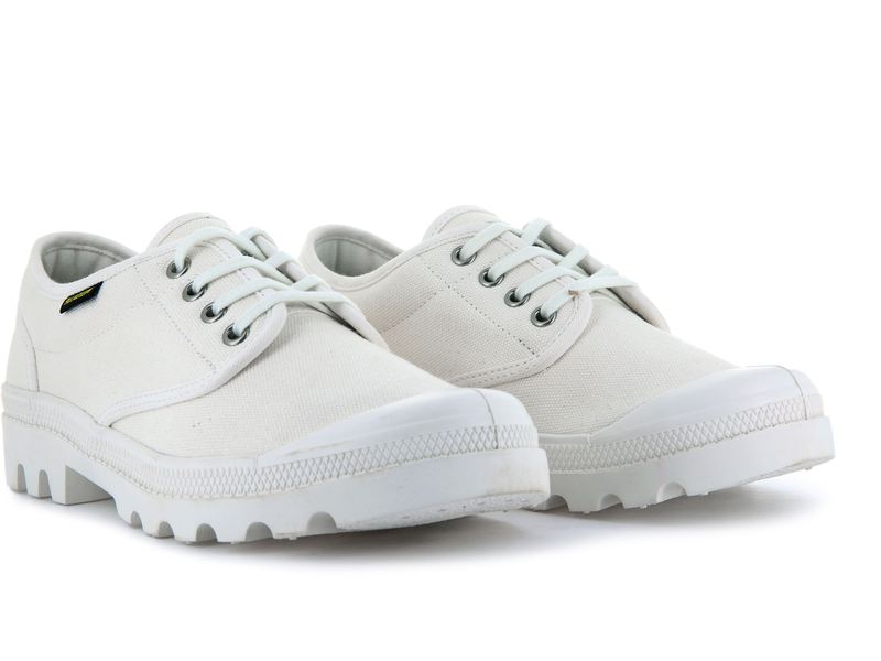 Women's Palladium Pallabrousse Oxford Low Tops White | UAE  OAPTK3659