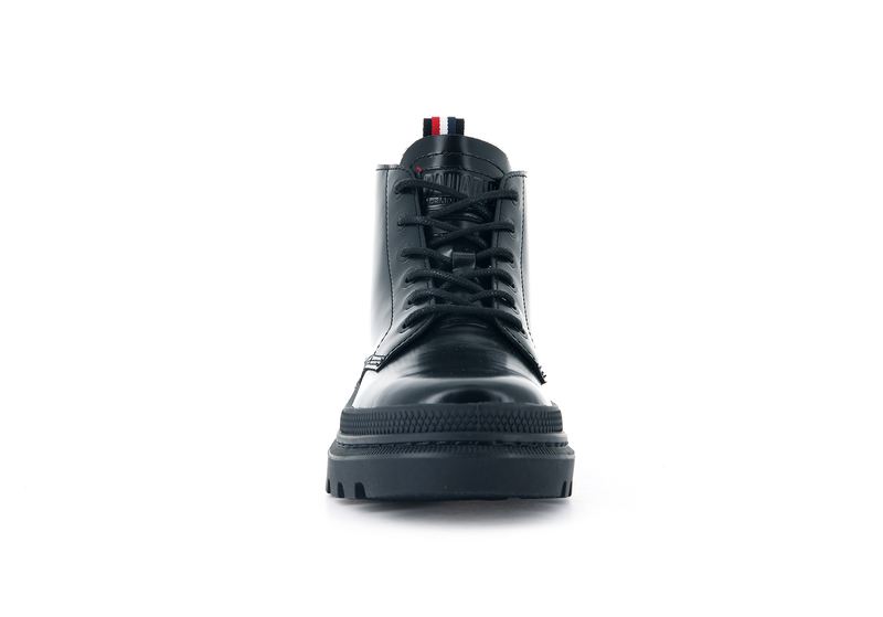 Women's Palladium Pallatrooper Hi-1 Boots Black | UAE  MZXAR9516