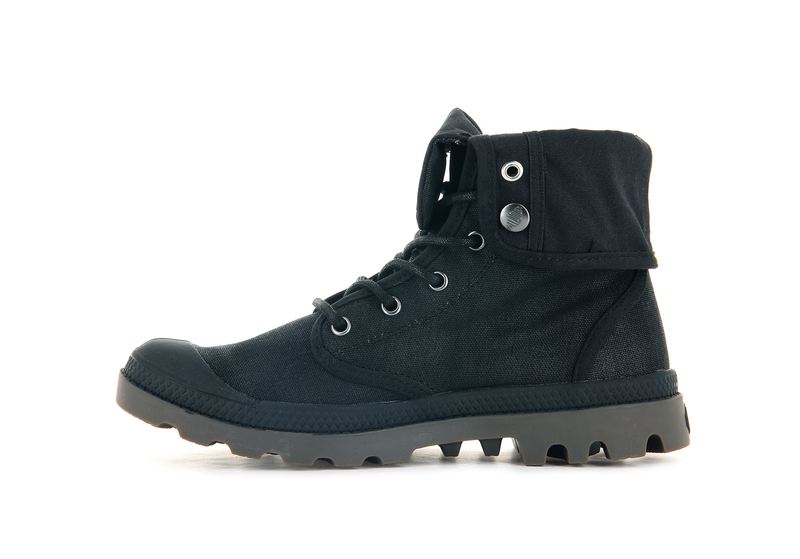 Women's Palladium Pampa Baggy Wax Boots Black | UAE  EAQGR1753