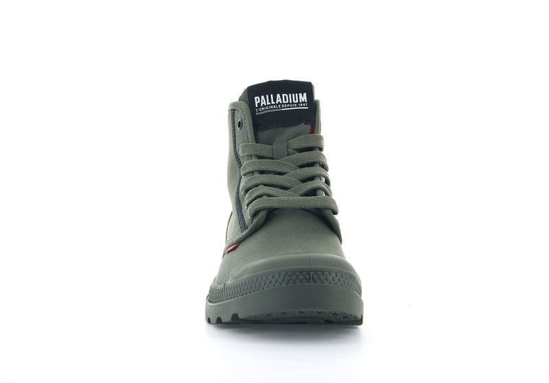 Women's Palladium Pampa Dare 2 Survive High Tops Olive | UAE  UCQBT7643