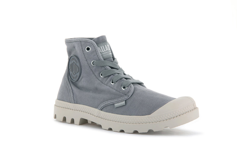 Women's Palladium Pampa Hi Boots Grey | UAE  QCDBN6541