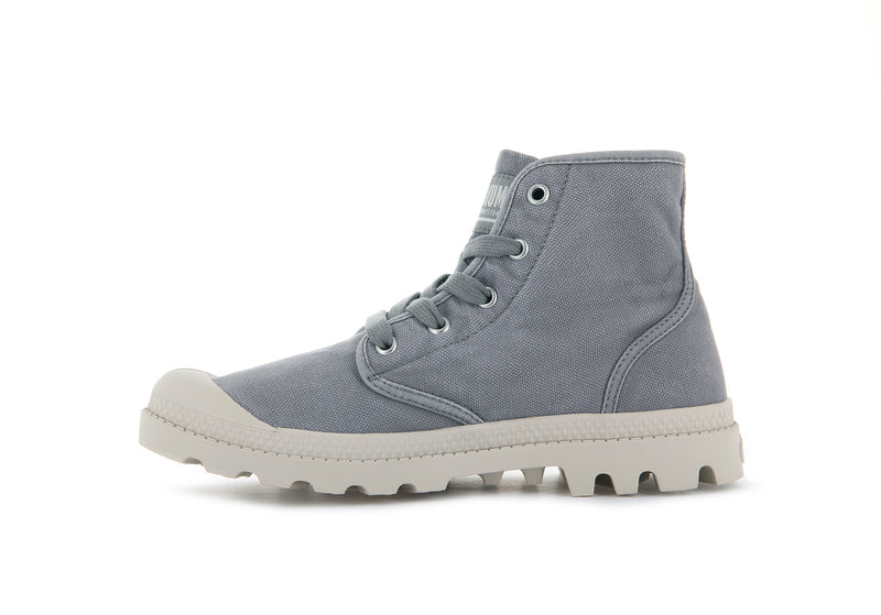 Women's Palladium Pampa Hi Boots Grey | UAE  QCDBN6541