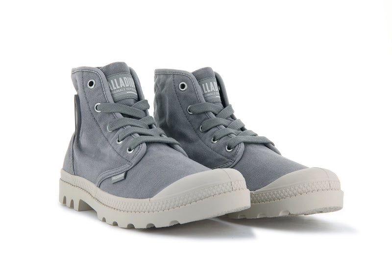 Women's Palladium Pampa Hi Boots Grey | UAE  QCDBN6541