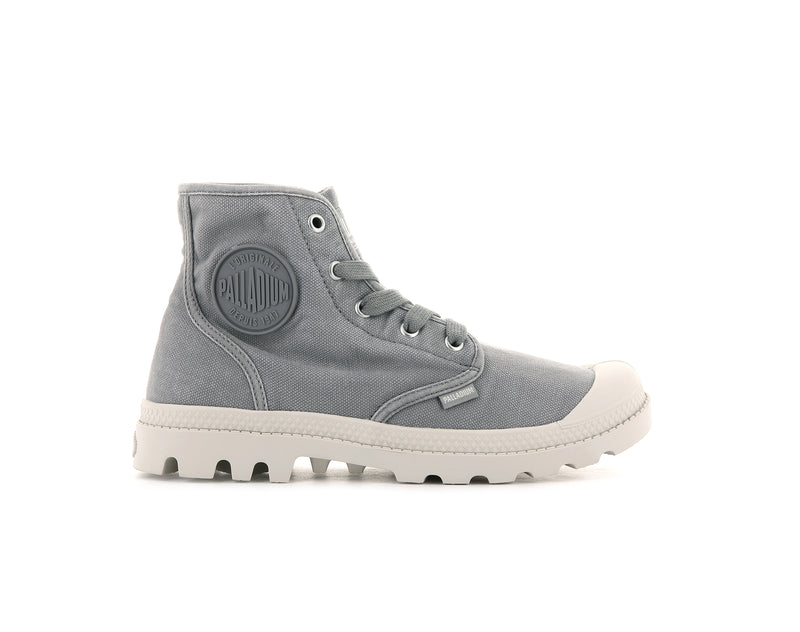 Women\'s Palladium Pampa Hi Boots Grey | UAE  QCDBN6541