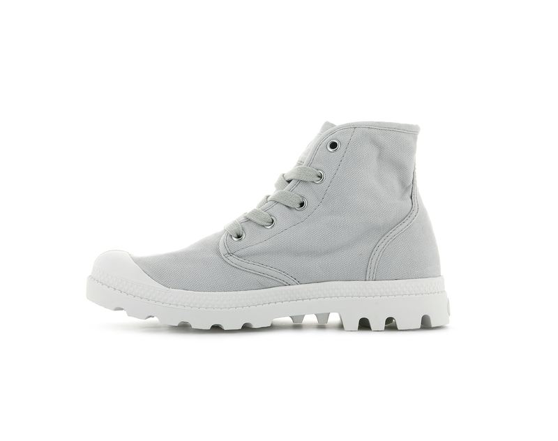 Women's Palladium Pampa Hi Boots Grey | UAE  STVXF3749