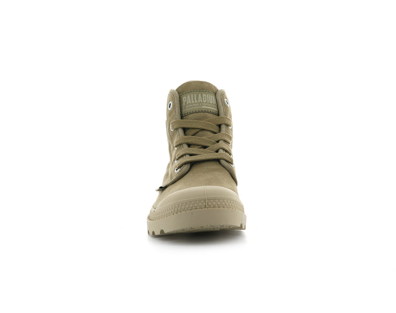 Women's Palladium Pampa Hi Boots Olive | UAE  TDSQY3405