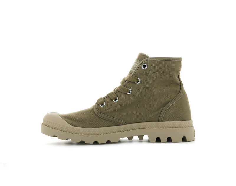 Women's Palladium Pampa Hi Boots Olive | UAE  TDSQY3405