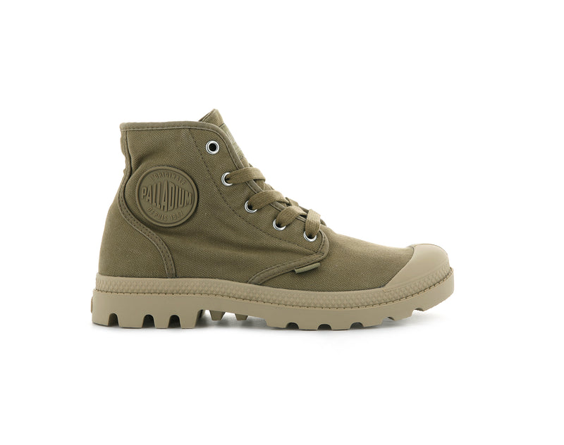 Women\'s Palladium Pampa Hi Boots Olive | UAE  TDSQY3405