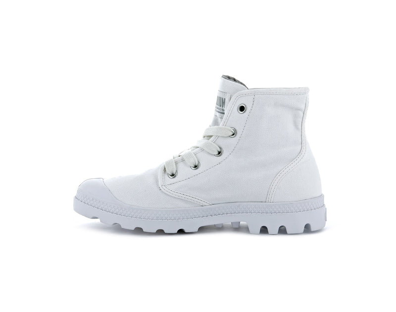 Women's Palladium Pampa Hi Boots White | UAE  FQHPZ9640