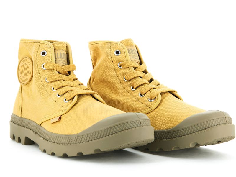 Women's Palladium Pampa Hi Boots Yellow | UAE  DAGTW3014