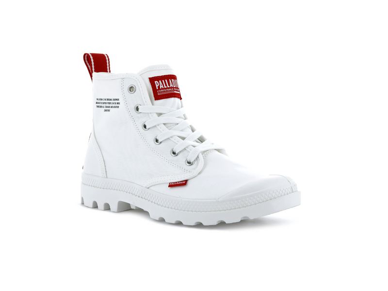 Women's Palladium Pampa Hi Dare Boots White | UAE  IFRDW6973