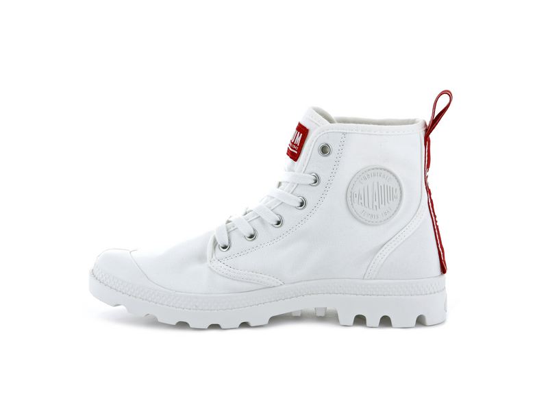 Women's Palladium Pampa Hi Dare Boots White | UAE  IFRDW6973