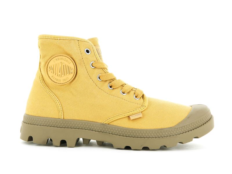 Women\'s Palladium Pampa Hi High Tops Yellow | UAE  PGFES5106