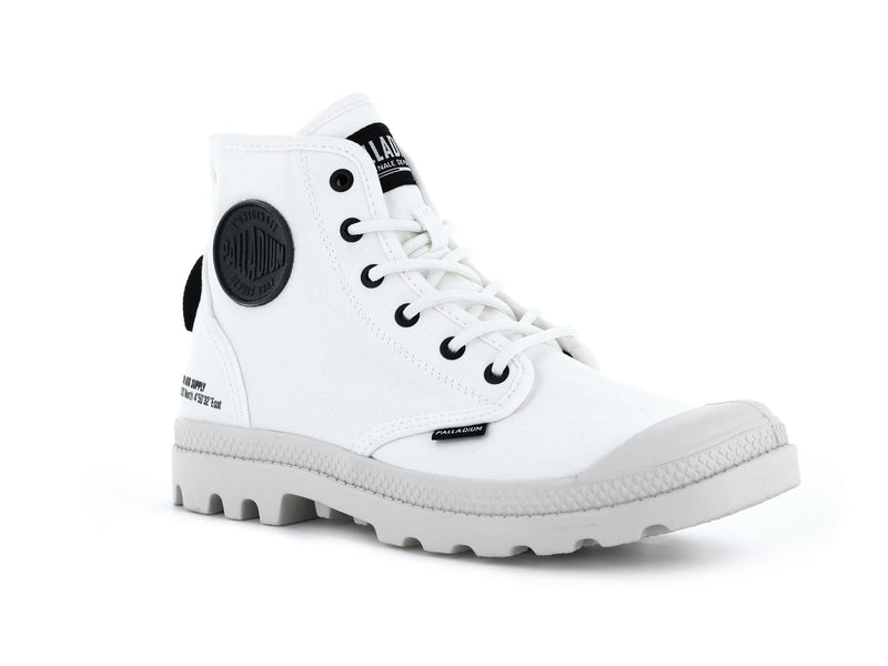 Women's Palladium Pampa Hi Htg Supply Boots White | UAE  AYSXW2470