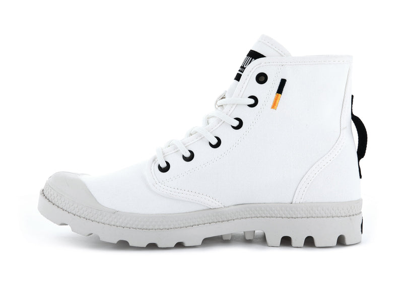 Women's Palladium Pampa Hi Htg Supply Boots White | UAE  AYSXW2470