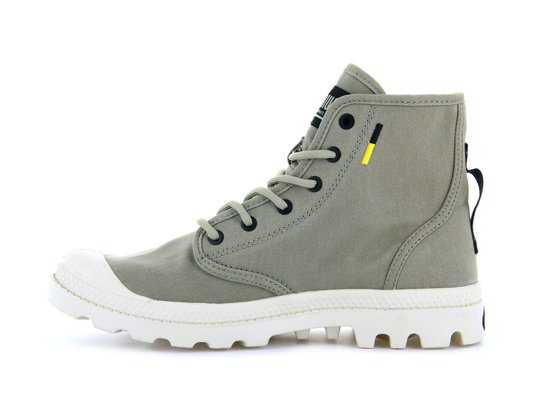 Women's Palladium Pampa Hi Htg Supply Boots Olive | UAE  ENTXI1257