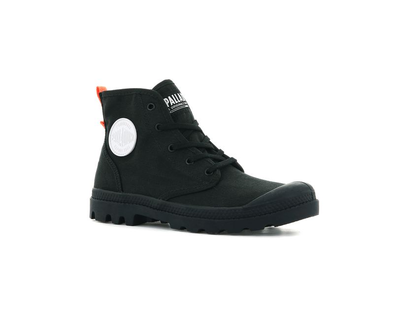 Women's Palladium Pampa Hi Twill Boots Black | UAE  NDXTC9275