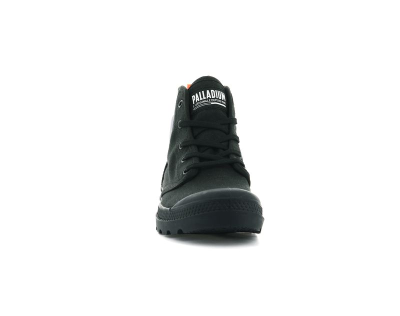 Women's Palladium Pampa Hi Twill Boots Black | UAE  NDXTC9275