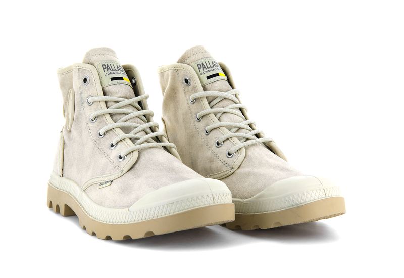 Women's Palladium Pampa Hi Wax Boots Beige | UAE  BKDGY4861