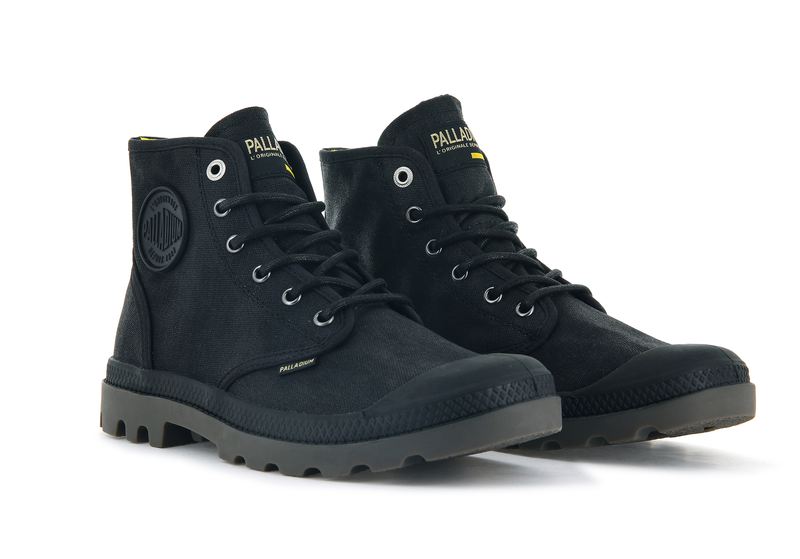 Women's Palladium Pampa Hi Wax High Tops Black | UAE  SNHPA5943