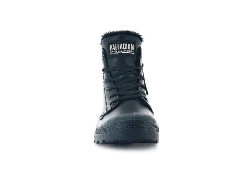 Women's Palladium Pampa Hi Zip Leather S High Tops Black | UAE  KFSXQ1870