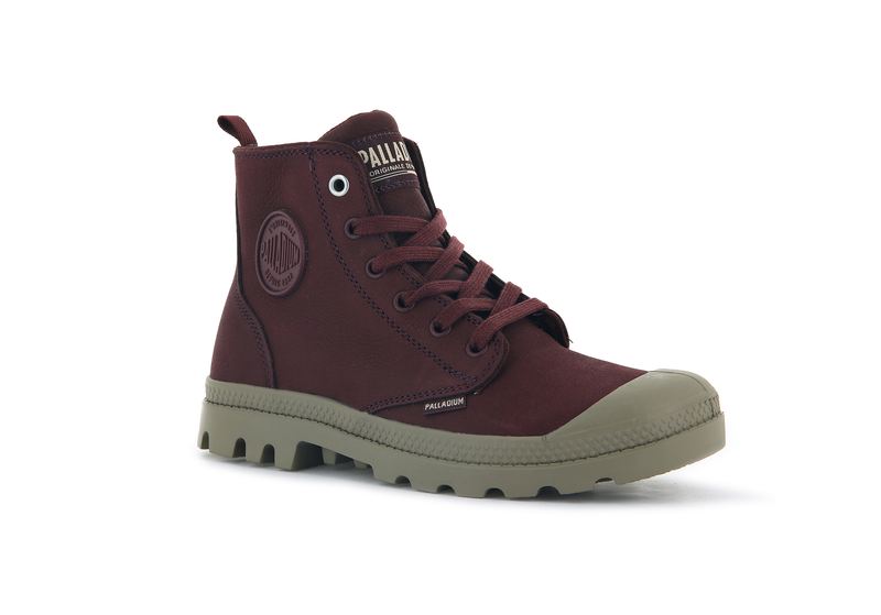 Women's Palladium Pampa Hi Zip Sl Boots Chocolate | UAE  WNAMI4893