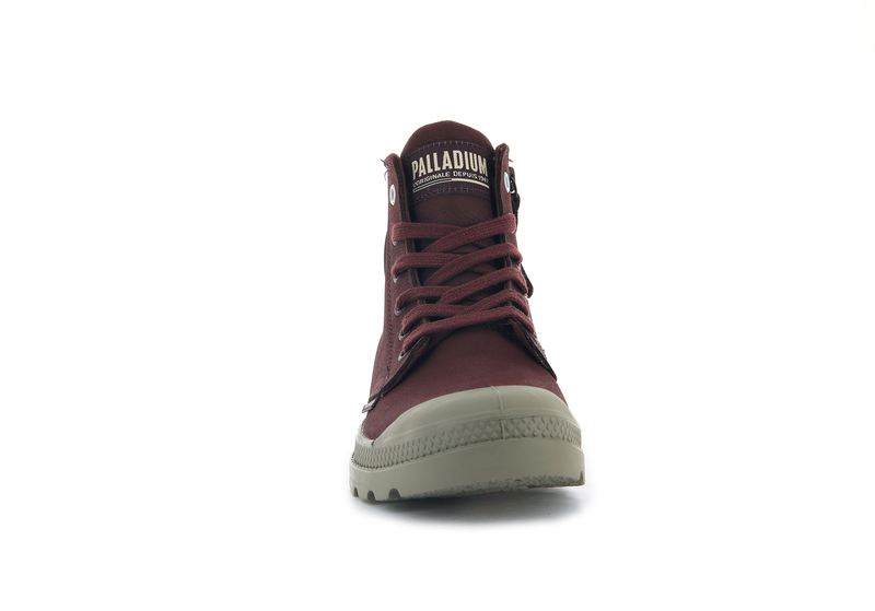 Women's Palladium Pampa Hi Zip Sl High Tops Chocolate | UAE  DPJBO7649