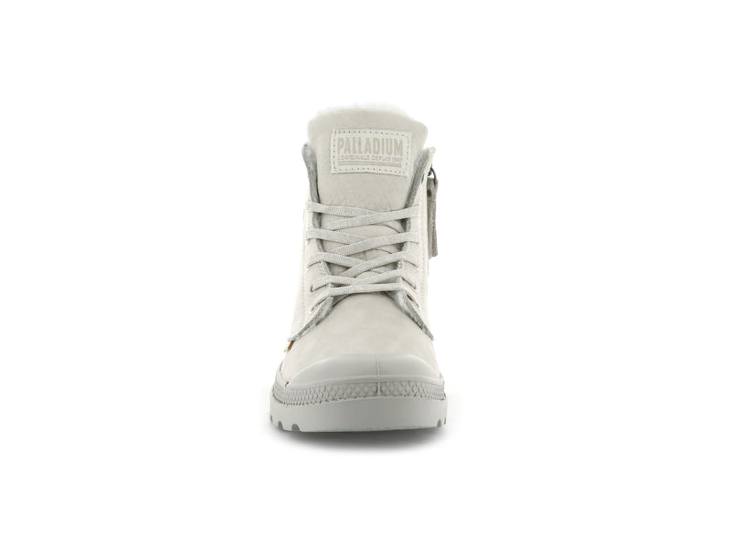 Women's Palladium Pampa Hi Zip Wl Boots Grey | UAE  SDLVA7293