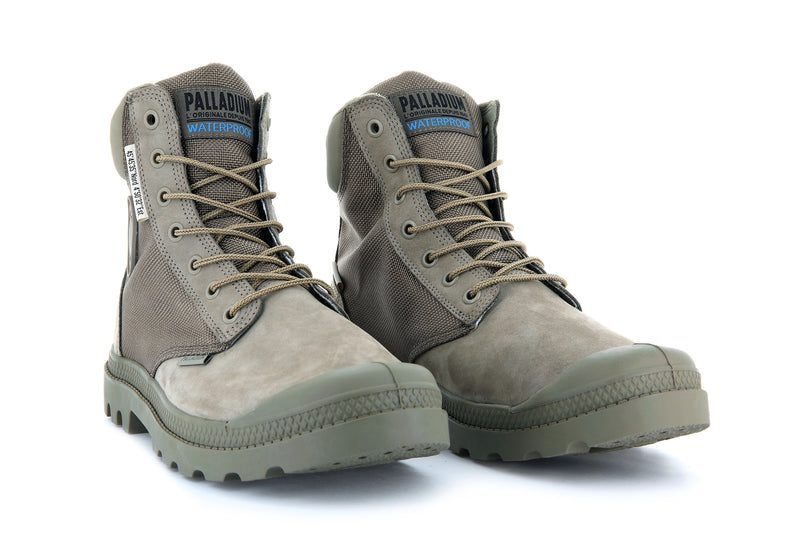 Women's Palladium Pampa Sc Wpn U-S Boots Olive | UAE  LRMPE2845