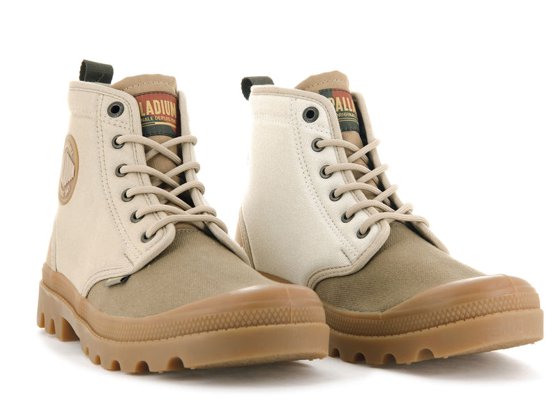 Women's Palladium Pampa Shade 75th Boots Beige | UAE  BIRFQ2179