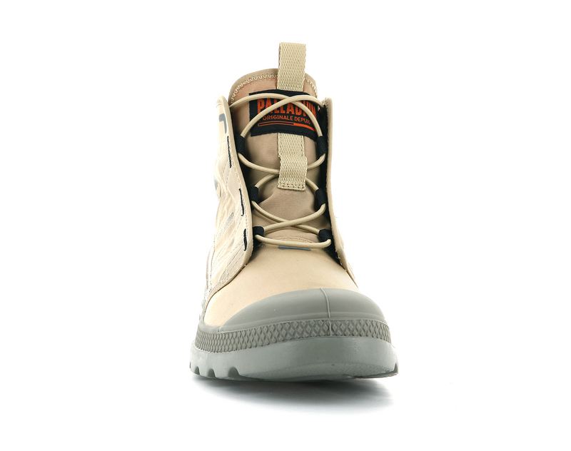 Women's Palladium Pampa Travel Lite High Tops Beige | UAE  GCRMW6729