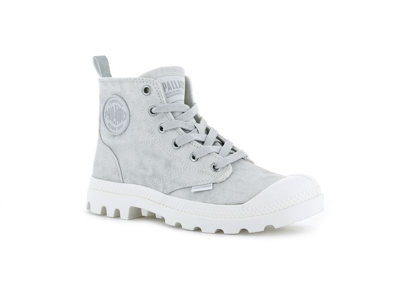 Women's Palladium Pampa Zip Desertwash Boots Grey | UAE  JCINO1320