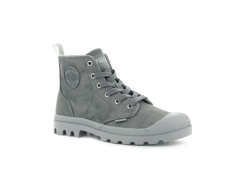 Women's Palladium Pampa Zip Desertwash Boots Dark Grey | UAE  SZLMJ0524