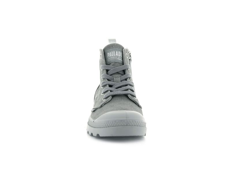 Women's Palladium Pampa Zip Desertwash Boots Dark Grey | UAE  SZLMJ0524