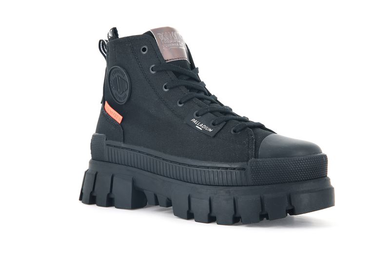 Women's Palladium Revolt Hi Tx Boots Black | UAE  PAHNG2805