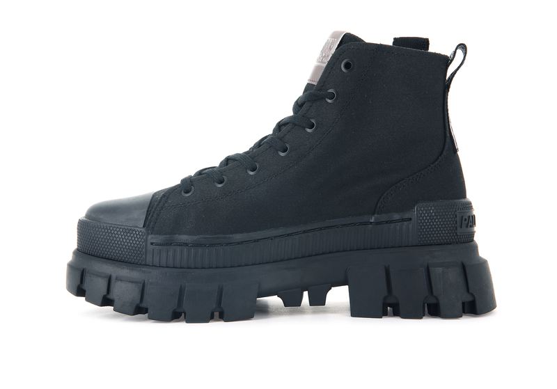 Women's Palladium Revolt Hi Tx Boots Black | UAE  PAHNG2805