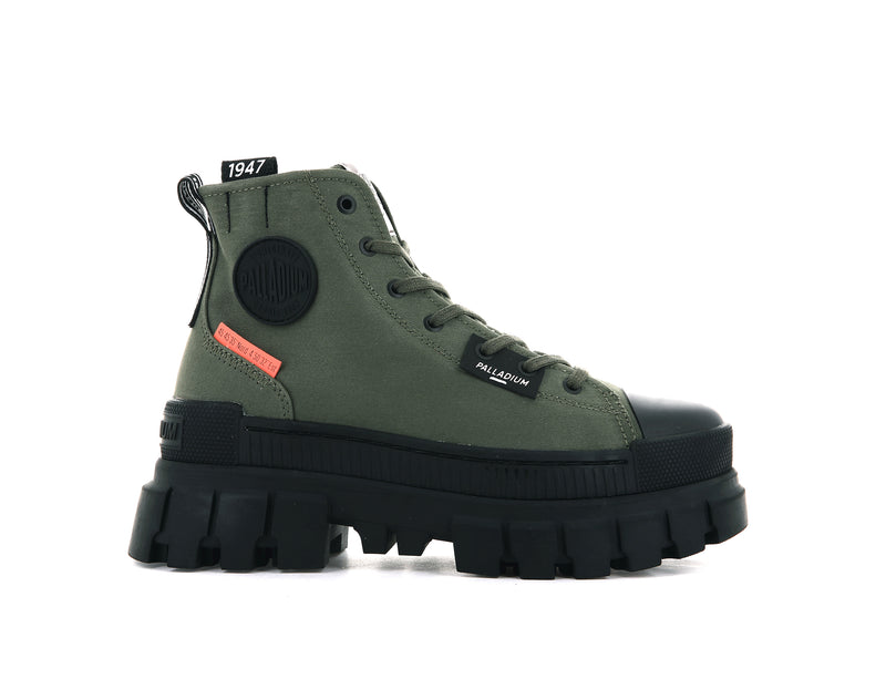 Women\'s Palladium Revolt Hi Tx Boots Olive | UAE  LXHFR8715