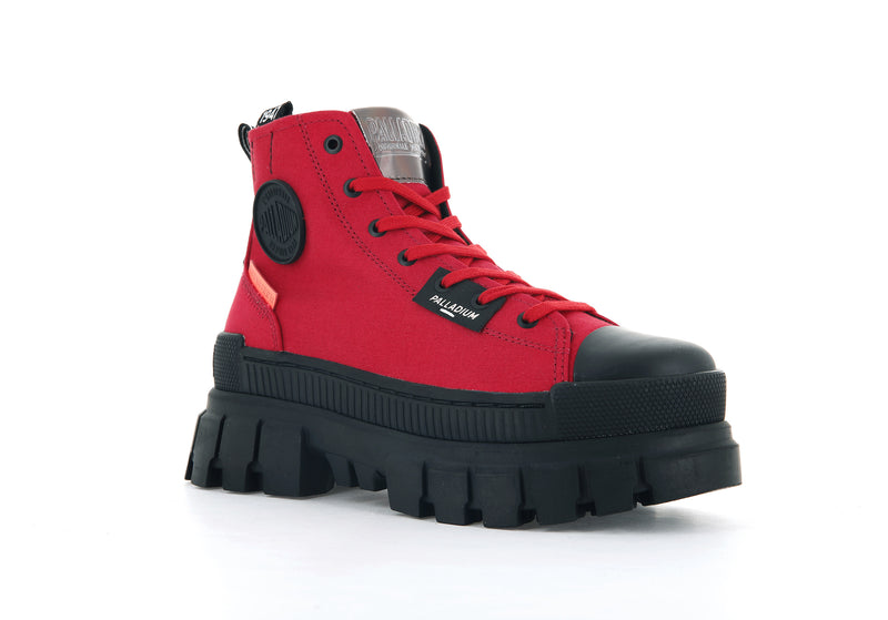 Women's Palladium Revolt Hi Tx Boots Red | UAE  TNVWG6359