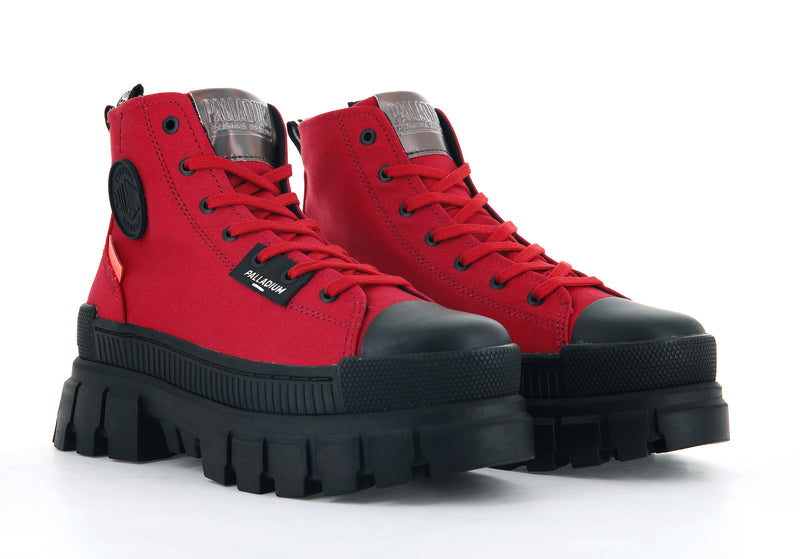 Women's Palladium Revolt Hi Tx Boots Red | UAE  TNVWG6359