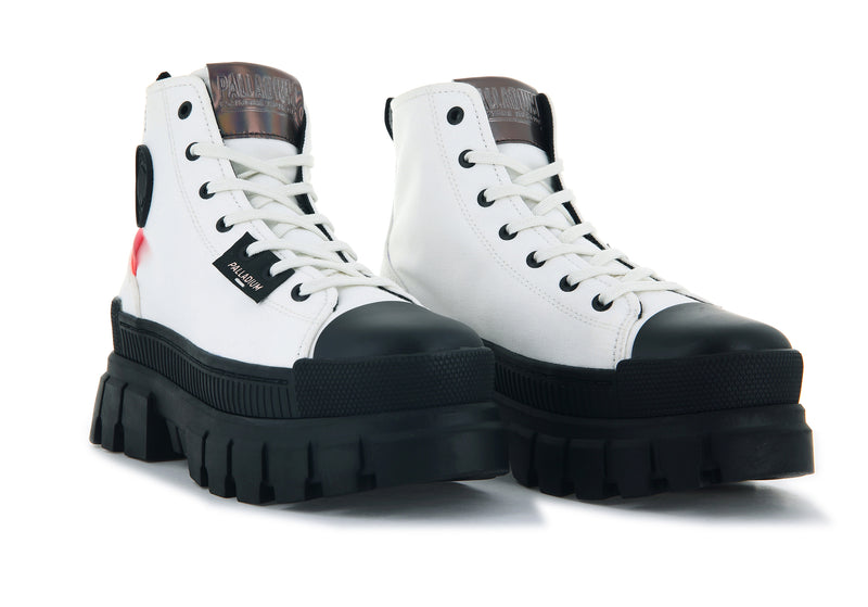 Women's Palladium Revolt Hi Tx Boots White | UAE  VWILB5018