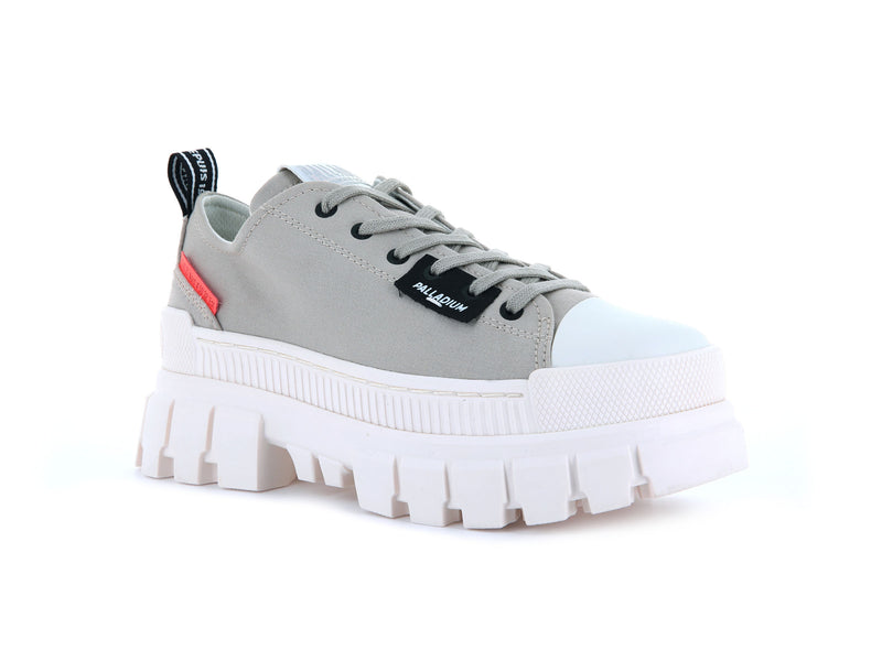 Women's Palladium Revolt Lo Tx Low Tops Grey | UAE  BIATH0362