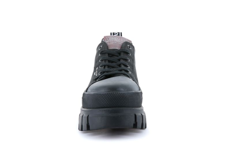 Women's Palladium Revolt Lo Tx Low Tops Black | UAE  QOXBJ4357