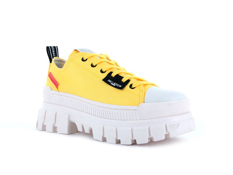 Women's Palladium Revolt Lo Tx Low Tops Yellow | UAE  UEHMZ0846