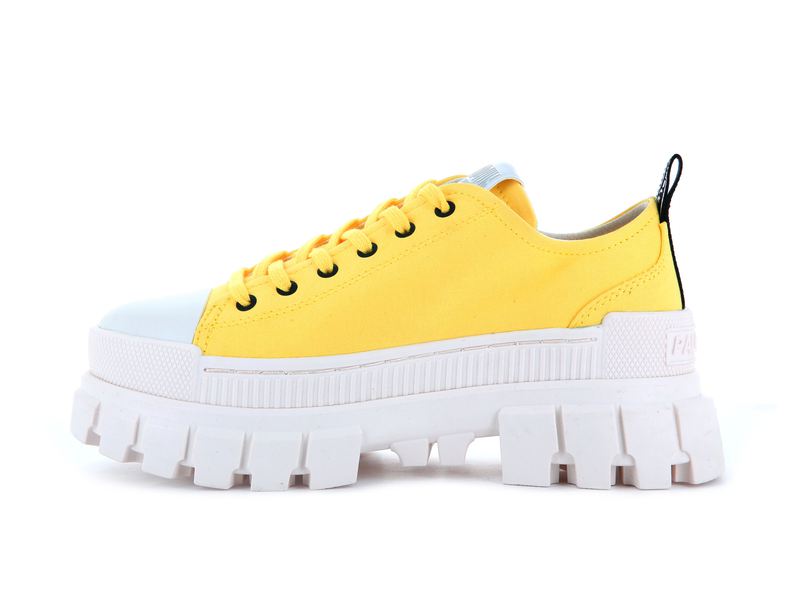 Women's Palladium Revolt Lo Tx Low Tops Yellow | UAE  UEHMZ0846