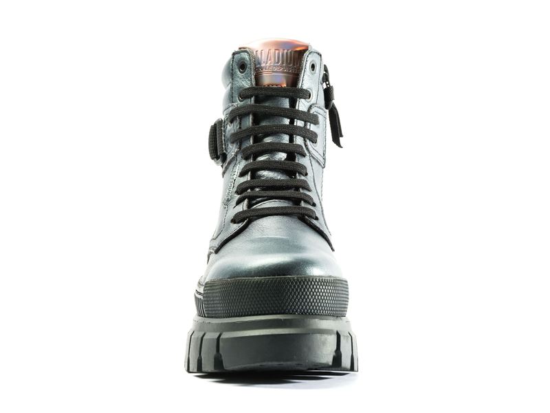 Women's Palladium Revolt Sport Ranger High Tops Dark Silver | UAE  QNPAU8547