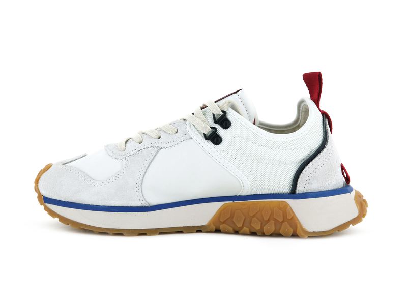 Women's Palladium Troop Runner Low Tops White | UAE  CYSBU7095