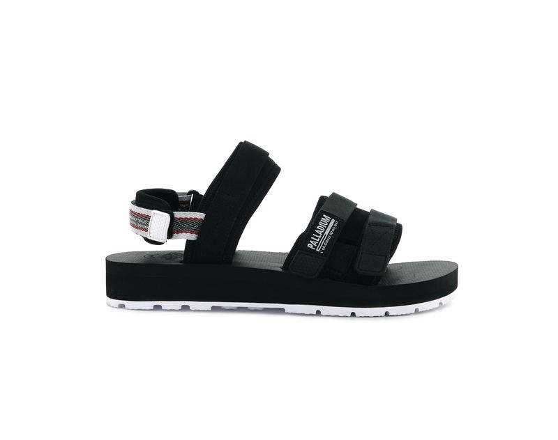 Kids' Palladium Outdoorsy Sandals Black | UAE BNKXJ9461