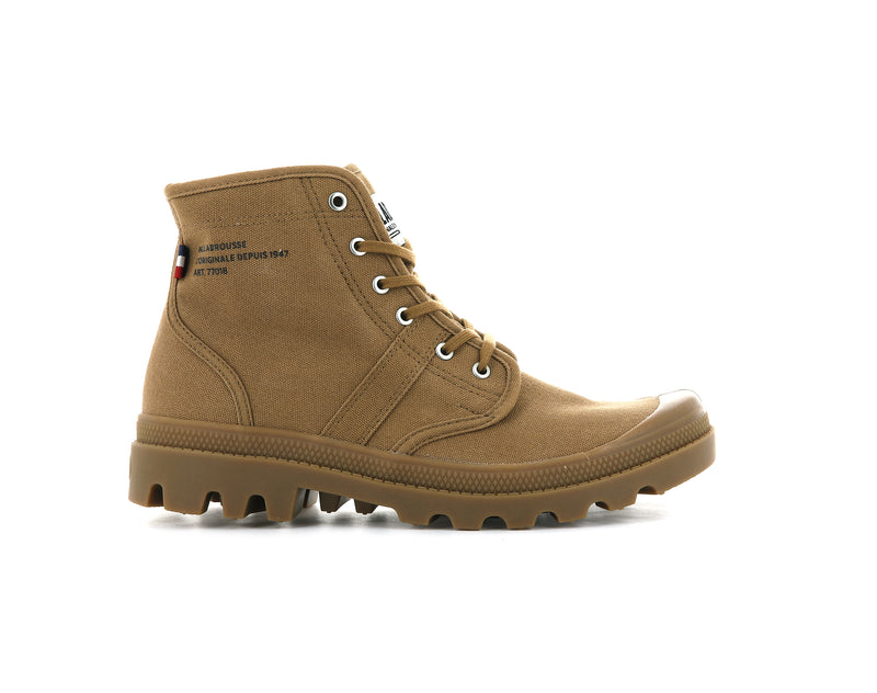 Kids' Palladium Pallabrousse Legion Boots Brown | UAE ISDFU5682